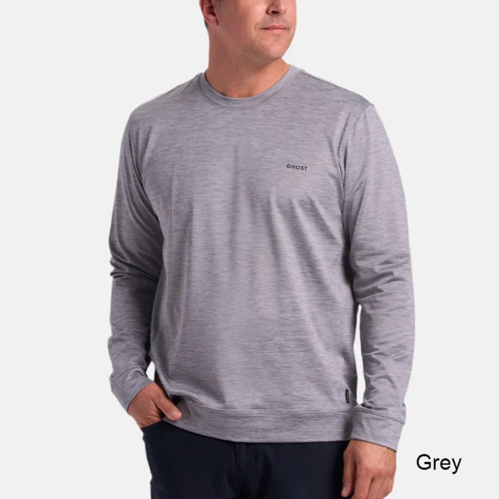 New w/o Tags GHOST GOLF Grey Heathered Crewneck Sweatshirt Men's 3XL